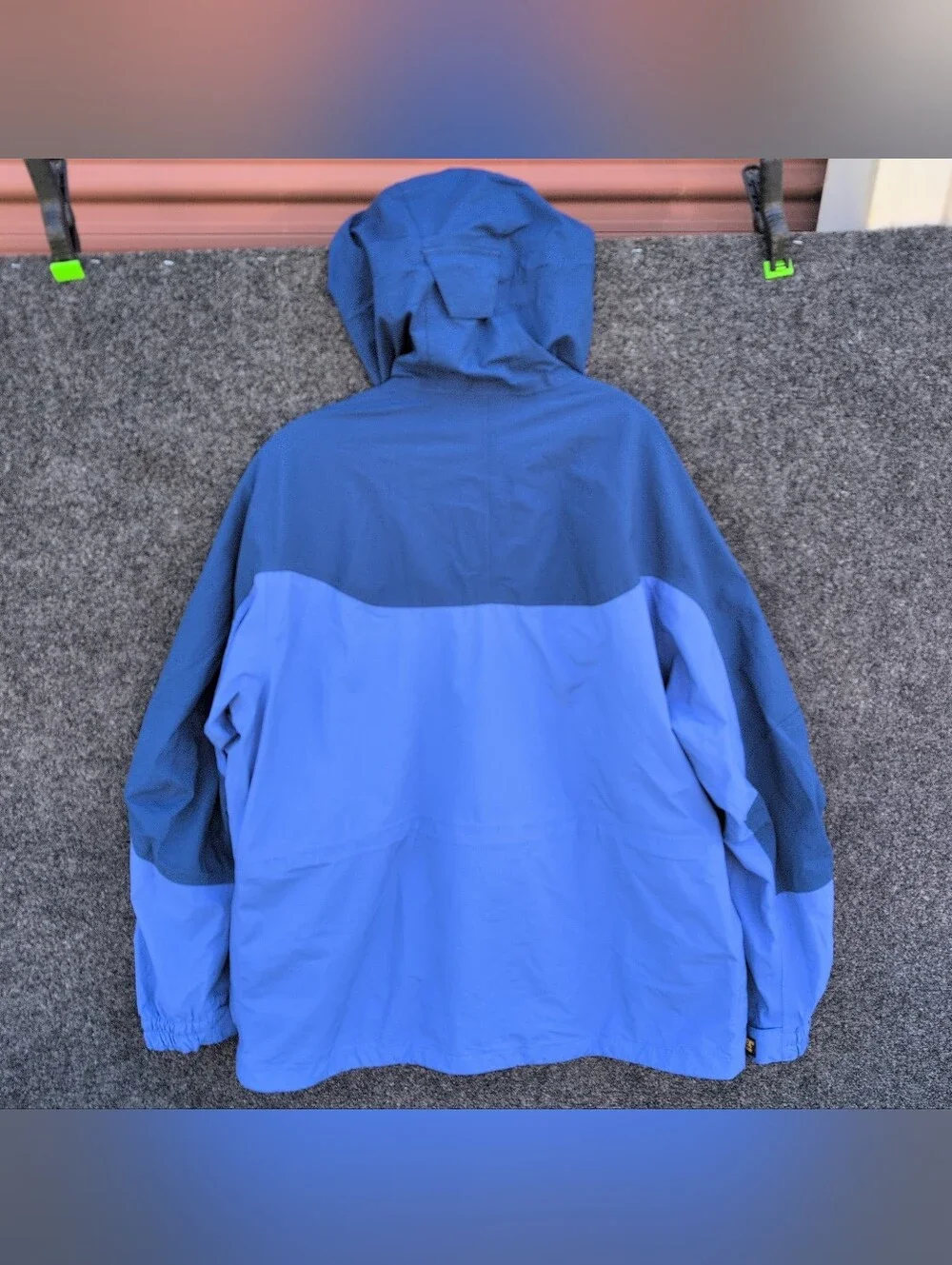REI Goretex XCR Jacket Mens Large Blue Fly Fishing Wading Shell 90s Waterproof